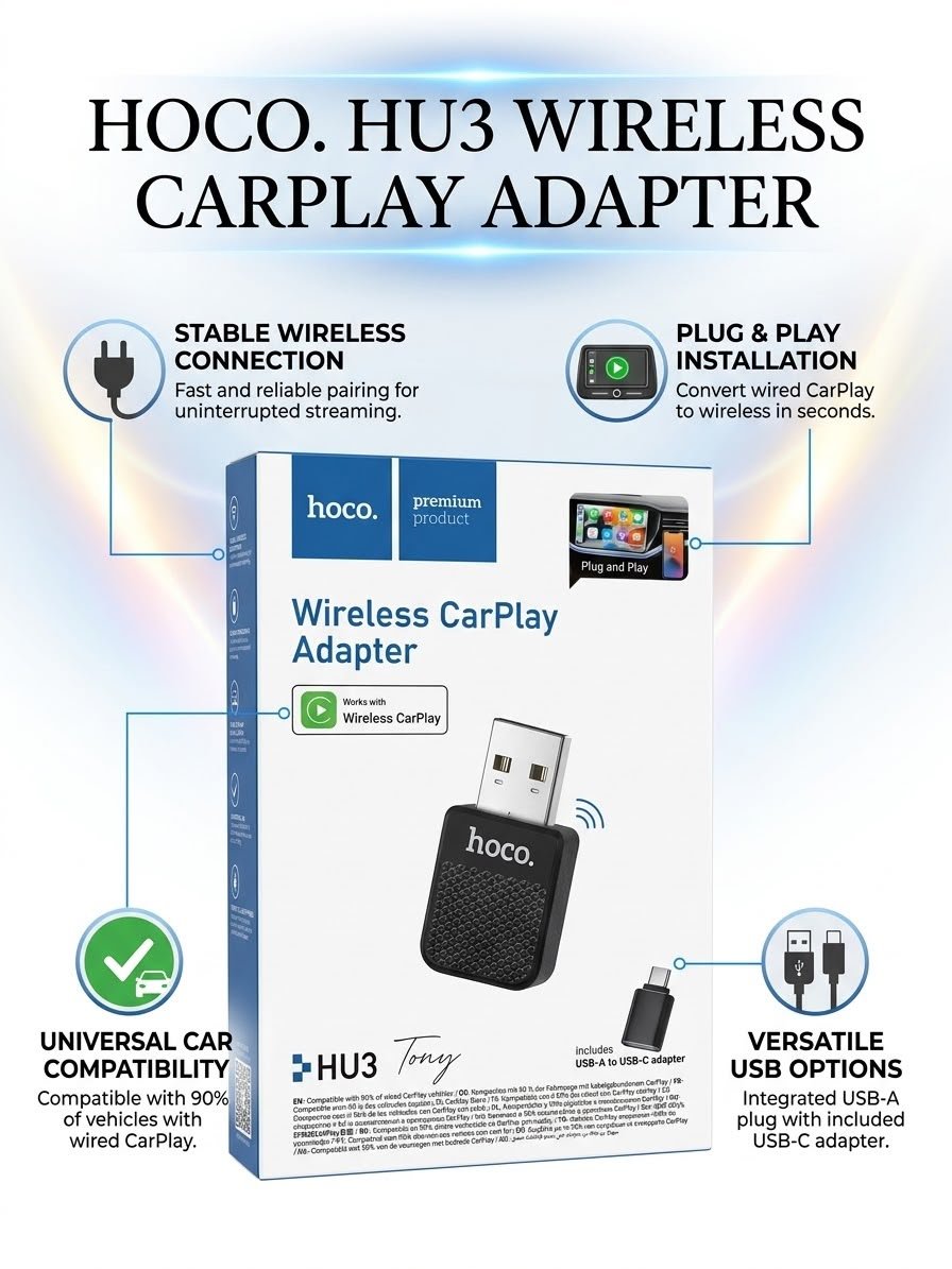 Hoco Wireless CarPlay Adapter