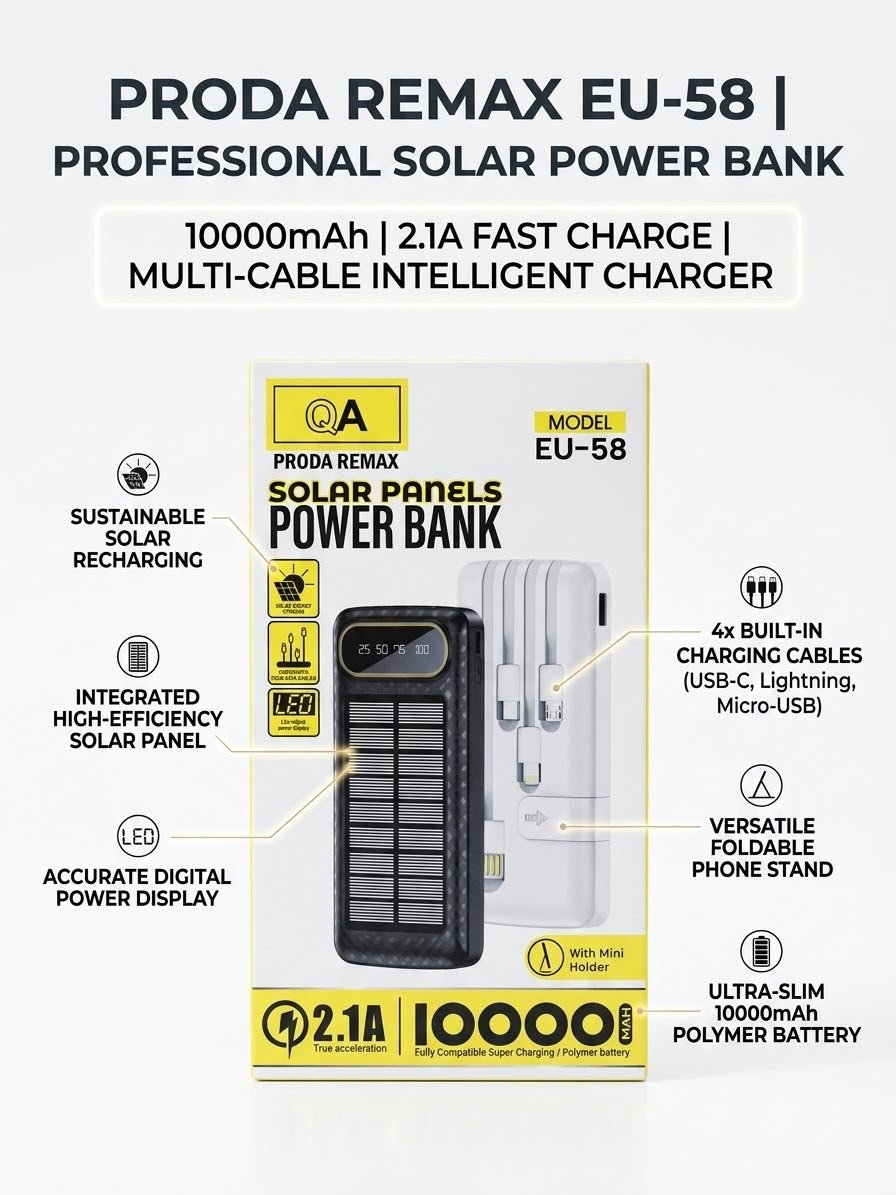 multifunction 10000mAh solar Power Bank