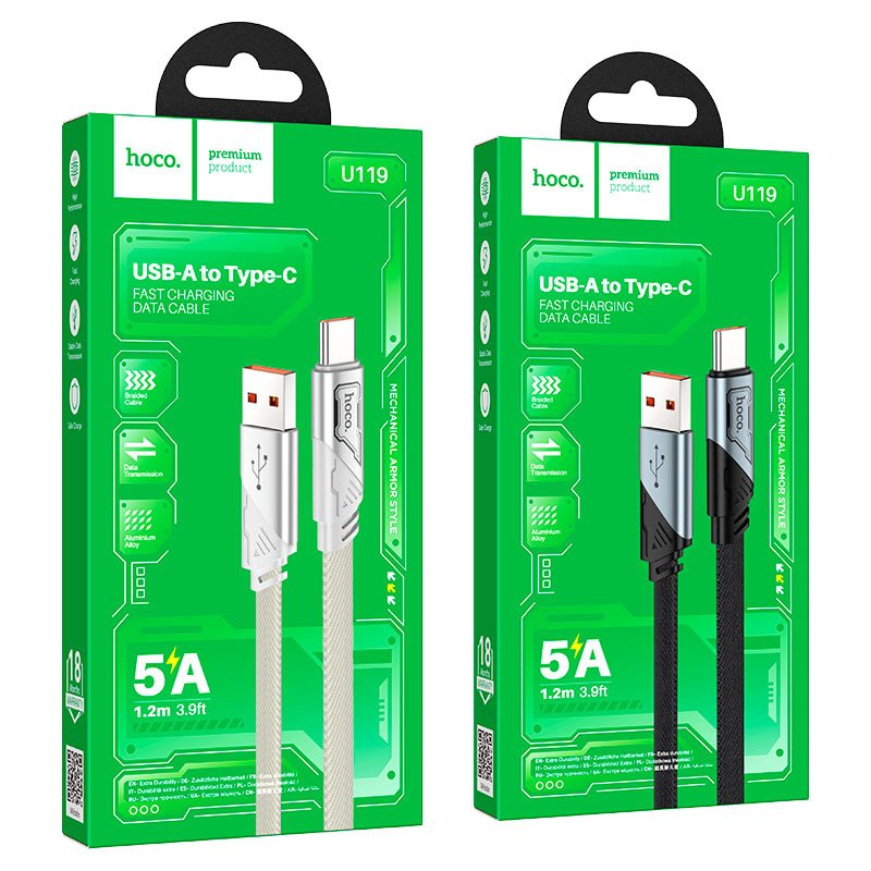 Cable USB to Type-C “U119 Machine” 5A fast charge