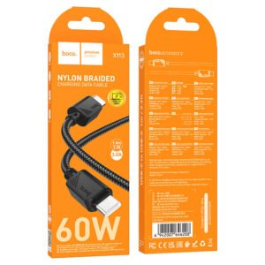 Cable Type-C to Type-C “X113 Beneficio” PD 60W fast charge