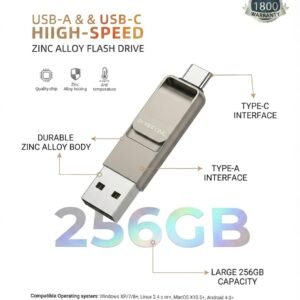 256GB USB-A & USB-C BOROFONE FAST SPEED