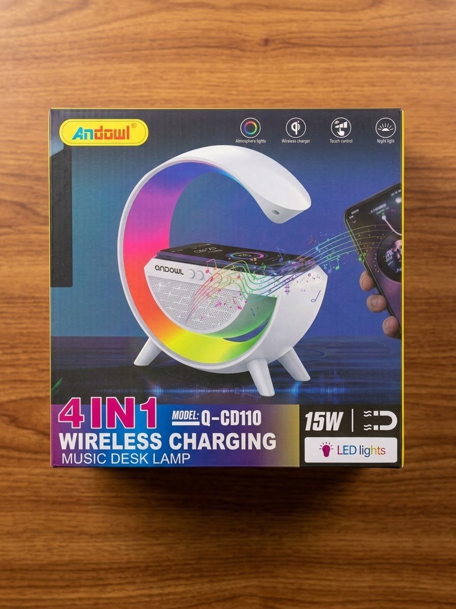 4in1 Wireless Charging & Music Desk Lamp