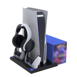Ps 5 stand cooling fan headset stand 17 Games storage