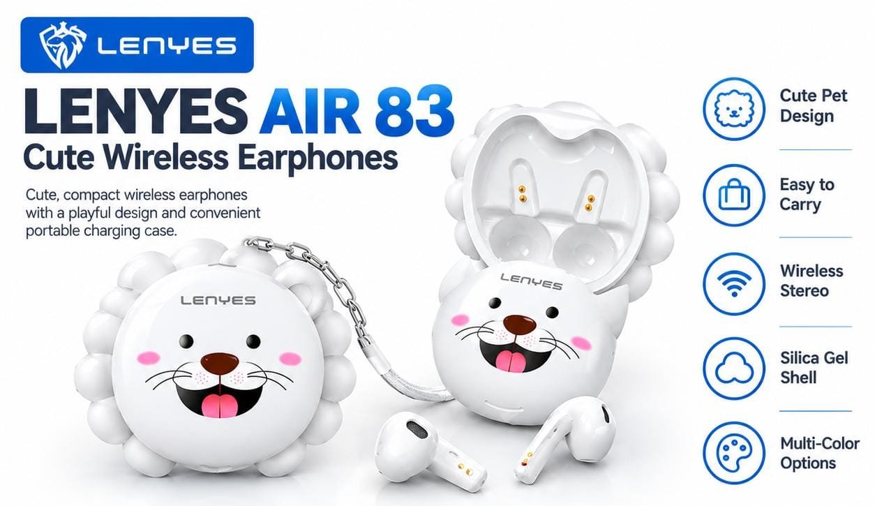 LENYES AIR 83 – Wireless Earphones