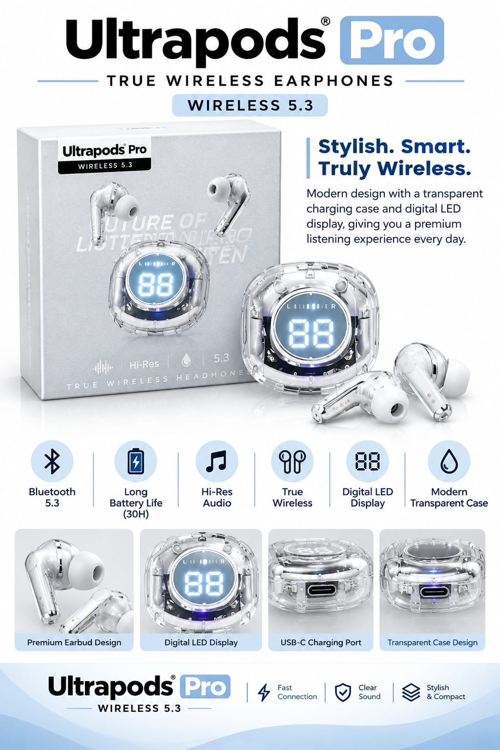Ultrapods Pro Wireless Earphones - Image 5