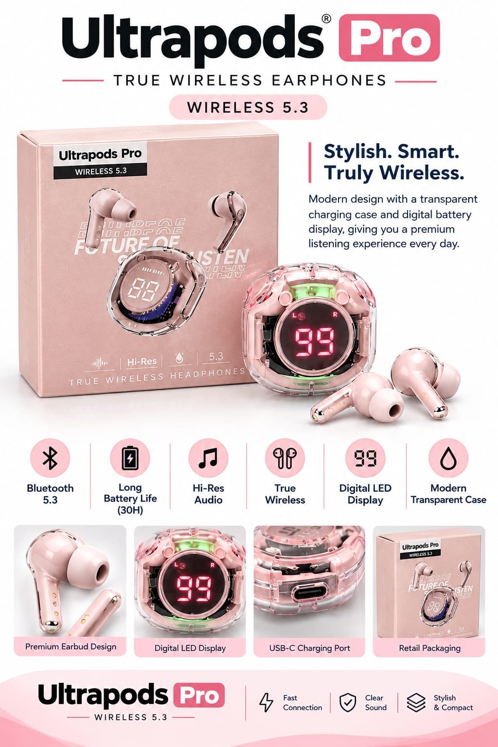 Ultrapods Pro Wireless Earphones - Image 7