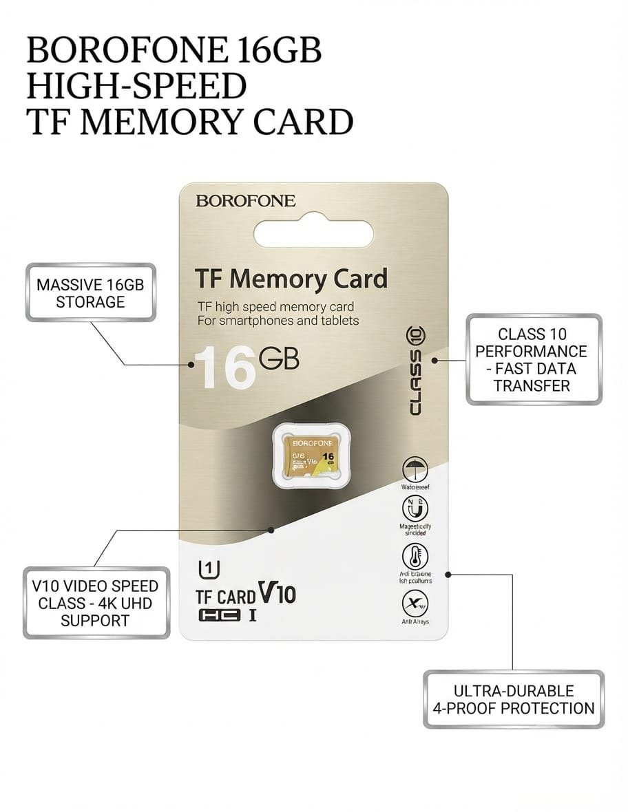 16GB Borofone TF Memory Card