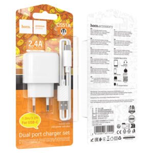 Dual port type c to USB Fast charger