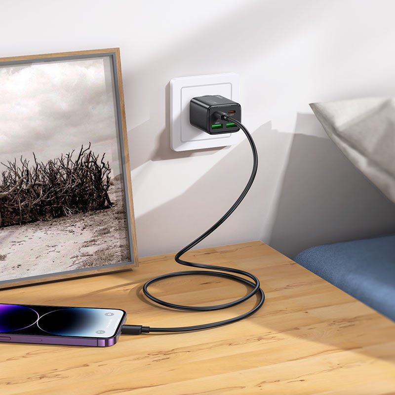 Wall charger dual USB-A and dual Type-C ports fast PD20W set - Image 2