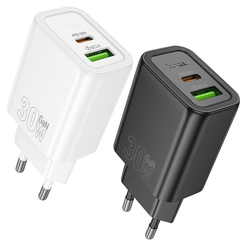 Wall charger type c to type c“N63 Gentle” PD30W + QC3.0 EU cable set - Image 3